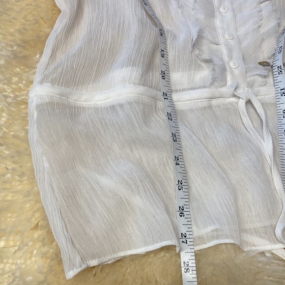 Mark sheer gauze long sleeve top size M - Picture 8 of 9